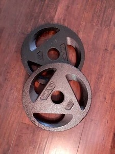 CAP 50 LB Olympic Plate Set (2) 25 LB Olympic Plates, weightlifting weights NEW - Picture 1 of 1