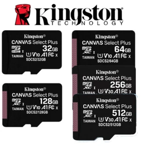 MICRO SD SDHC 32G 64G 128GB 512GB 100MB/S KINGSTON SCHEDA MEMORIA CARD CLASSE 10 - Foto 1 di 5