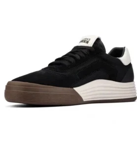 Clarks Cica Lace O Older Boys Black Suede Leather Trainers UK Size 9 F EUR 43 - Picture 1 of 7