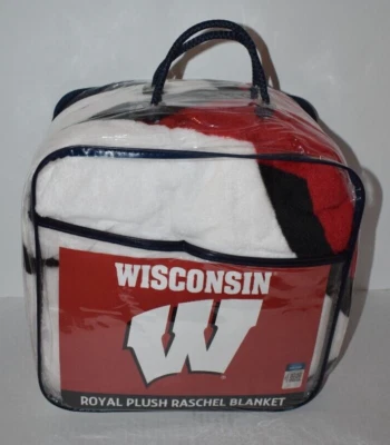 Manta de felpa NCAA University of Wisconsin Badgers 60" x 80" Foto 1 de 3
