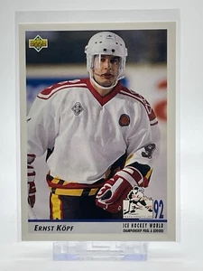 1992-93 Upper Deck Hockey Card #372 Ernst Kopf Germany IHW Champ. Pool A Senior - Picture 1 of 2