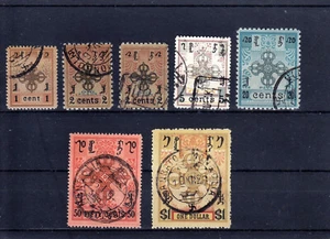 MONGOLIA  1924  Mi 1-7  (NO CHEAP 10c)   USED  FINE - Picture 1 of 1