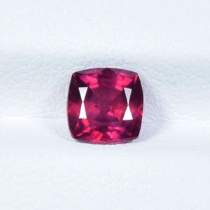 1.40 ct BEST GRADE PURPLE PINK RED / NATURAL RUBY - 6 mm SQ Cushion Gem Video !! - Picture 1 of 2