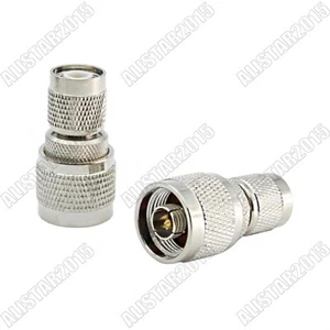 1x N Male to TNC Male Plug Adapter RF Coaxial Connector Converter Brass Straight - Picture 1 of 6