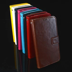 For Wiko/Oneplus - Luxury Flip Book Leather Case Holder Stand Wallet Cover Skin - Picture 1 of 28