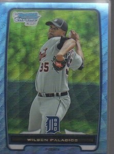 WILSEN PALACIOS 2012 BOWMAN CHROME PROSPECTS BLUE WAVE REFRACTOR #BCP163