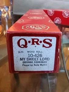 Rollo de piano Q R S George Harrison Beatles My Sweet Lord 10-426 - Imagen 1 de 3