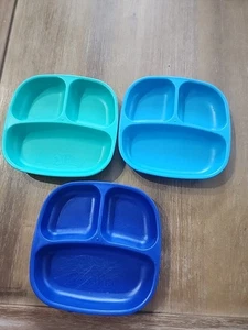 REPLAY Geteilter Speiseteller Seiten Baby Kleinkind Teller 3 Stück Kinder Abendessen - Bild 1 von 10