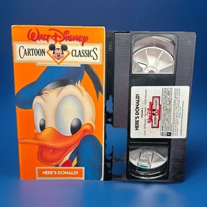 Walt Disney Cartoon Classics Here's Donald! (1991, VHS, Volume 2) Tested - Imagen 1 de 2