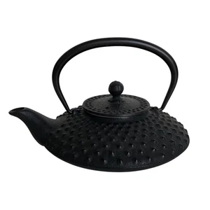Vintage Japanese Kotobuki Tetsubin Black Hailstone Cast Iron Teapot Excellent - Picture 1 of 9