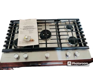 KitchenAid KCGS556ESS02 36-in 5 Burner Gas Cooktop Mint condition - Picture 1 of 6
