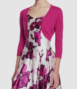 $1190 Oscar De La Renta Women's Purple Cashmere Silk Cardigan Sweater Size XS - Picture 1 of 3