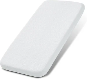 NeoBorn Baby Bassinet Mattress Pad, 33” x 19” Dual Sided Comfort Gel Memory Foam - Picture 1 of 4