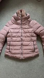Zara Puffer/Quilted Coat Pink Size S - Picture 1 of 5