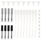 8 Sets Glas-Container Wimperntusche Mascara Tube with Funnel Maskara