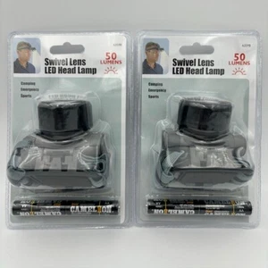 2 - Lente Giratoria LED 50 Lúmenes Linterna Faro con Correa Diadema Negro/Gris - Imagen 1 de 10