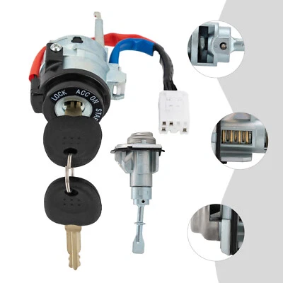 Car Ignition Switch Cylinder+Door Lock with 2 Keys for Kia Forte 2014-2016 NEW - Image 1 of 4