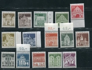Germany 936-951 Buildings Complete Stamp Set MNH - Picture 1 of 4