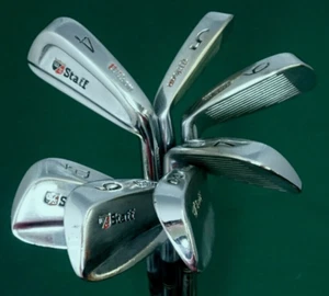 Vintage Set Of 7 x Wilson Staff Progressive Irons 4-PW Regular Steel Shafts - Picture 1 of 6