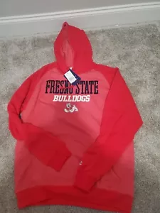 New Fresno State Bulldogs Mens Large Red Hoodie Pullover NCAA Champion - Picture 1 of 4