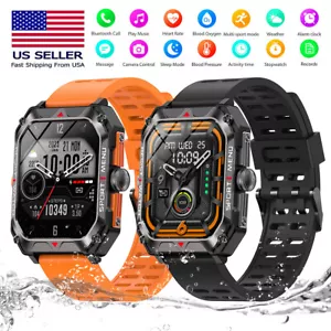 2023 Smart Watch For Men/Women Bluetooth Smartwatch iPhone Samsung Waterproof US - Picture 1 of 18