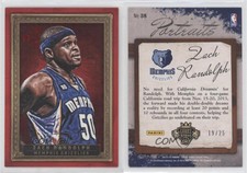 2013-14 Panini Court Kings Portraits Red Framed /25 Zach Randolph #38