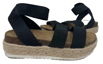 SO Youth Girl's Bonniee Comfort Strappy Platform Sandals Black Size:12 100A - Image 1 of 4