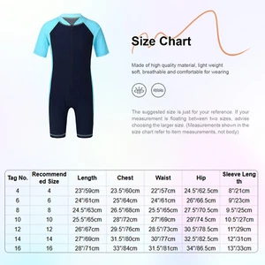 Boys Girls Rash Guard Swimsuit Surfing Beachwear UV-Protection Bathing Suit - Picture 1 of 121