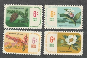 US. 1376-79. 6c. Edición Congreso Botánico. Juego de 4. MNH. 1969 - Imagen 1 de 1