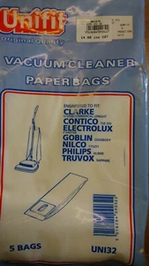 2 x 5 Vacuum Cleaner Dust Bags For Clarke Electrolux Goblin (UNI 32 ) - Picture 1 of 3