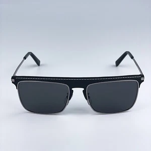 Loewe Men Sunglasses Metal Black Leather Grey Aviator LW40006U 20A BRAND NEW - Picture 1 of 12