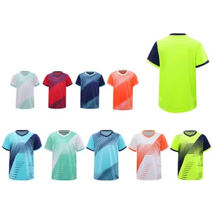 Kids Boys T-shirts Practice Blouse Badminton T-shirt Sport Shirt Volleyball Tee - Picture 1 of 88