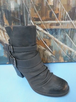 Natural Soul Mujer Gris Botines Zapatos 8.5 M Foto 1 de 4