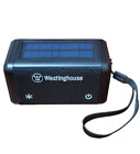 Westinghouse Solar Bluetooth Speaker with LED Flashlight for Emergency, Portable