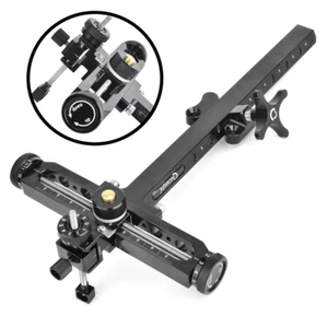 Mira de arco recurvo ajustable en forma de T de 1 pin tiro con arco caza tiro objetivo diestro - Imagen 1 de 12