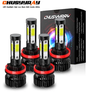For Nissan Sentra 2013-2019 Combo White LED Headlights Bulbs Hi Low Beam Kits - Picture 1 of 12
