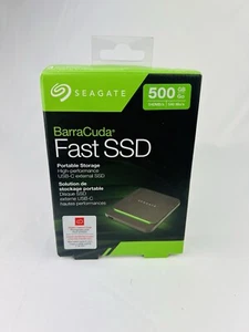 Seagate BarraCuda Fast SSD 500gb Portable Storage NEW Open Box - Picture 1 of 5