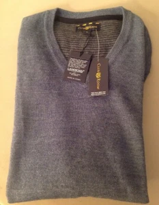 Mittelblaue Club Room Pullover Weste für Herren - Bild 1 von 12