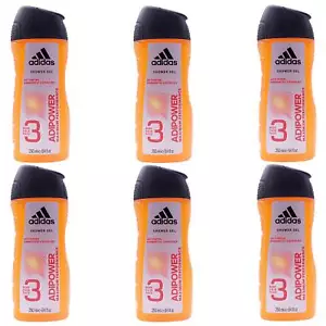 Adidas 3-in-1 Duschgel Adipower Für Körper, Haare, Gesicht (6er Pack) 250ml - Bild 1 von 1