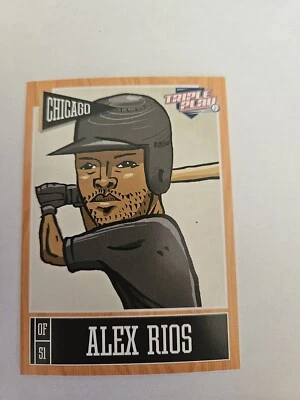 2013 Panini Triple Play Baseball Card Alex Rios 18 - Image 1 of 2