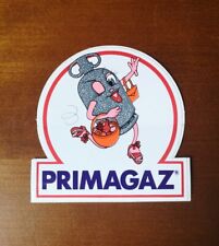 Vintage Autocollant Sticker PRIMAGAZ Bouteille de Gaz Années 80 