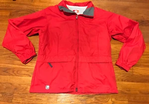 Vintage Burton Snowboard Bio Lite Red Zippered Jacket Women’s Sz XL W/Pockets - Picture 1 of 12