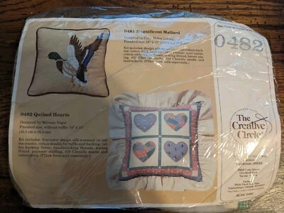 Vintage 1988 The Creative Circle Quilted Hearts Kit #0482 Sealed New Granny  - Image 1 of 4