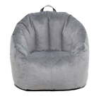  Bean Bag Chair, Plush, Kids/Teens, 2.5ft, Gray