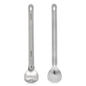 Lixada Titanio Cuchara Larga Camping Mango Largo Cuchara Ligera A1L9 - Imagen 1 de 12
