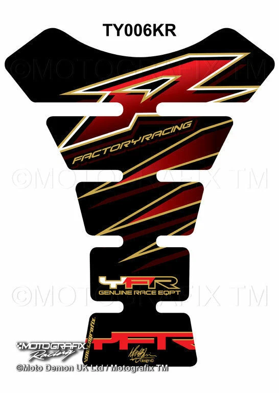 YAMAHA YZF R1/R6  3D Gel Tankpad MOTOGRAFIX Part:TY006KR     Foto 1 de 1