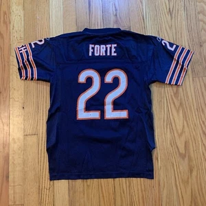 Matt Forte Chicago Bears Jersey Youth Size Medium NFL Football - Blue Reebok - Picture 1 of 5