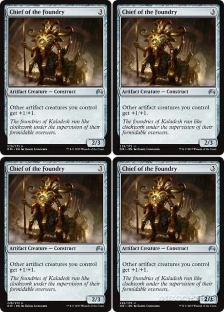 MTG - 4x CHIEF OF THE FOUNDRY - Magic Origins (U) - Image 1 of 1