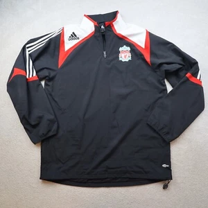Liverpool Jacket Large Black Training Drill Top Adidas Pullover 2007 2008 42/44 - Picture 1 of 14