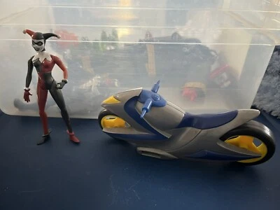 De colección 1998 Kenner Batman Serie Animada Nightwing Motocicleta 1997 Harley Quinn Foto 1 de 2